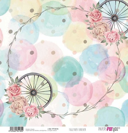 Papers For You Together Forever 12x12 Inch Vellum Pack (6pcs) (PFY-4414)