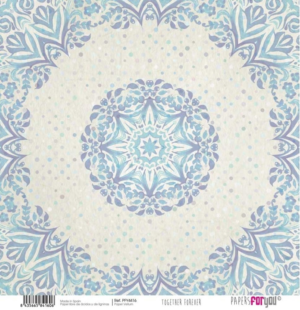 Papers For You Together Forever 12x12 Inch Vellum Pack (6pcs) (PFY-4414)