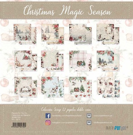 Papers For You Christmas Magic Season 12x12 Inch Paper Pack (12pcs) (PFY-4273) Papers For You Christmas Magic Season 12x12 Inch Paper Pack (12pcs) (PFY-4273)