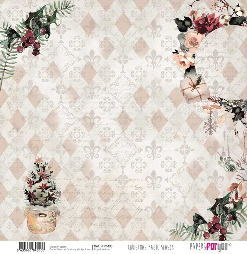 Papers For You Christmas Magic Season 12x12 Inch Vellum Pack (6pcs) (PFY-4400)