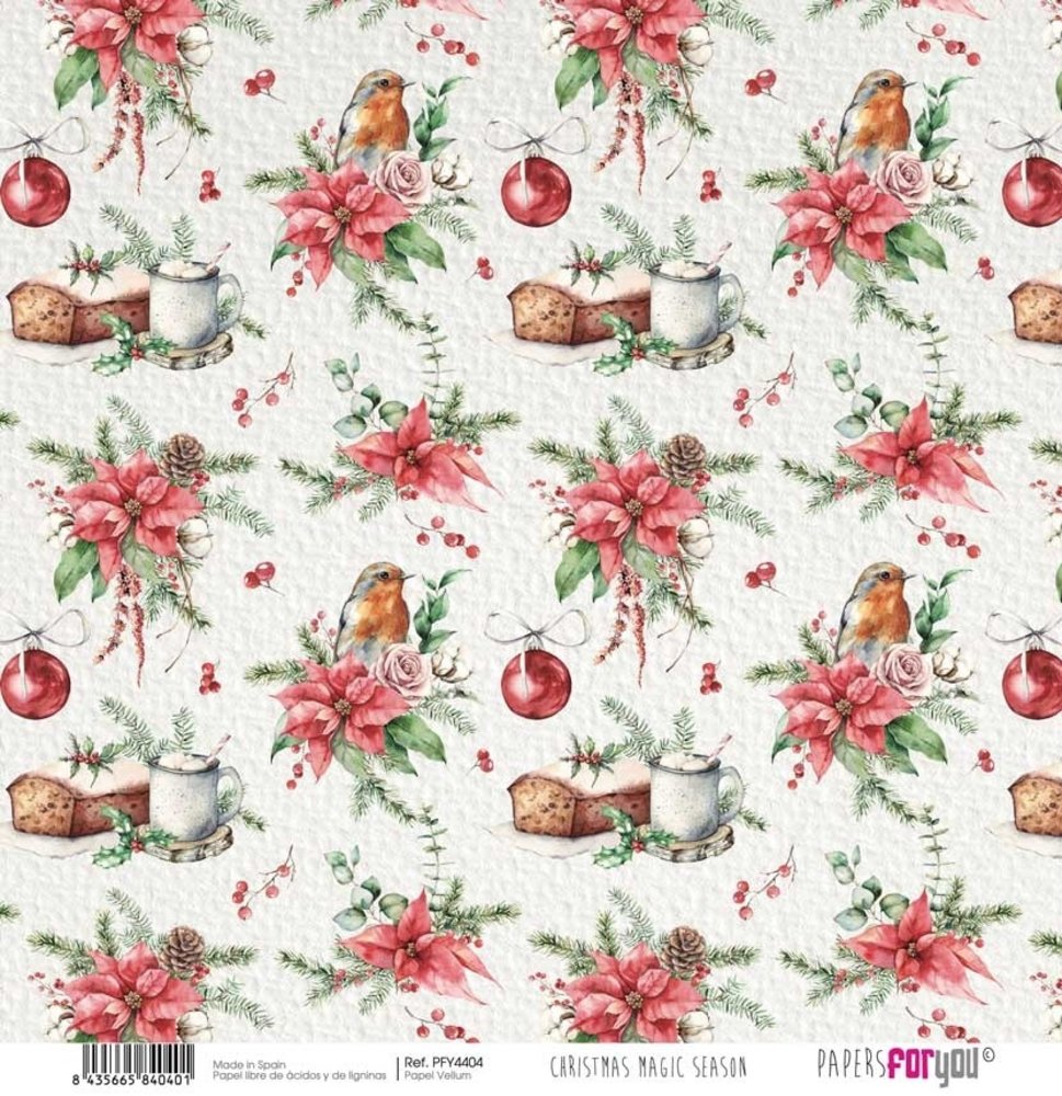 Papers For You Christmas Magic Season 12x12 Inch Vellum Pack (6pcs) (PFY-4400)