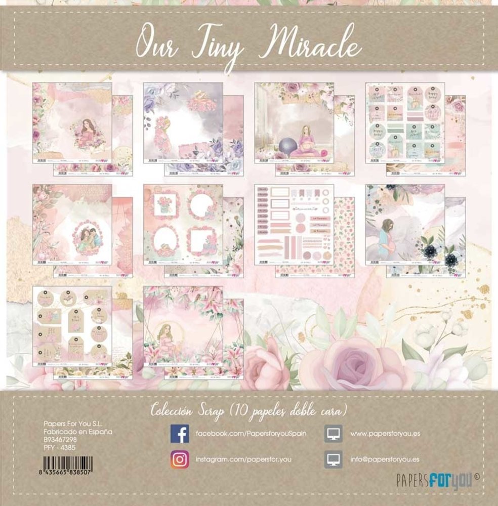 Papers For You Our Tiny Miracle 12x12 Inch Paper Pack (10pcs) (PFY-4385) Papers For You Our Tiny Miracle 12x12 Inch Paper Pack (10pcs) (PFY-4385)