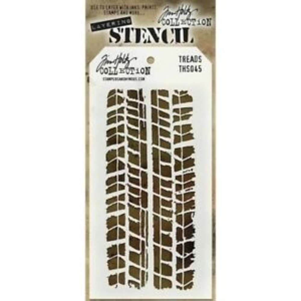 Stampers Anonymous Tim Holtz Threads Layered Layering Stencil (THS045) Stampers Anonymous Tim Holtz Threads Layered Layering Stencil (THS045)