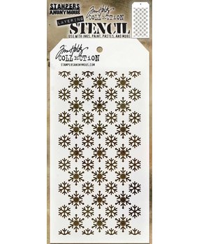 Stampers Anonymous Tim Holtz Flurries Layered Layering Stencil (THS151)