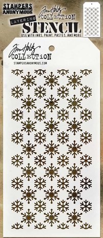 Stampers Anonymous Tim Holtz Flurries Layered Layering Stencil (THS151) Stampers Anonymous Tim Holtz Flurries Layered Layering Stencil (THS151)