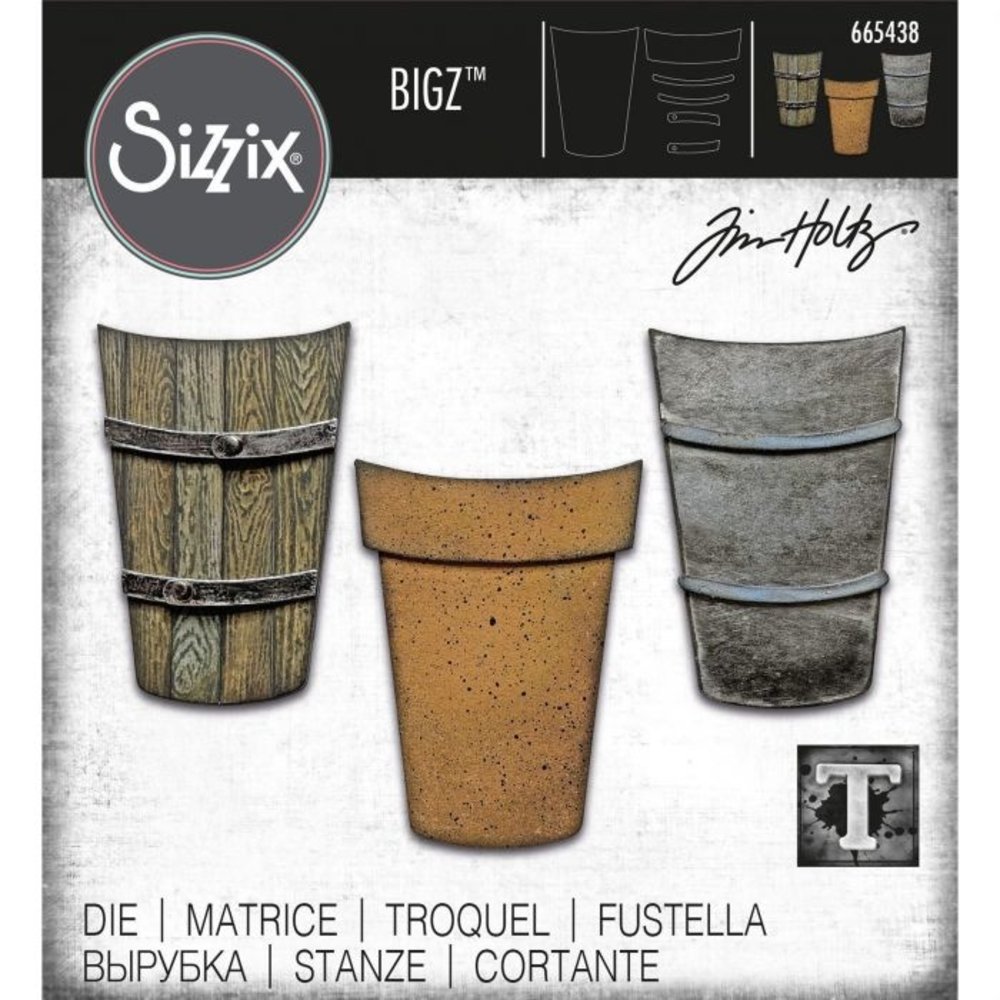 Sizzix Bigz Die Potted 2 (665438) Sizzix Bigz Die Potted 2 (665438)