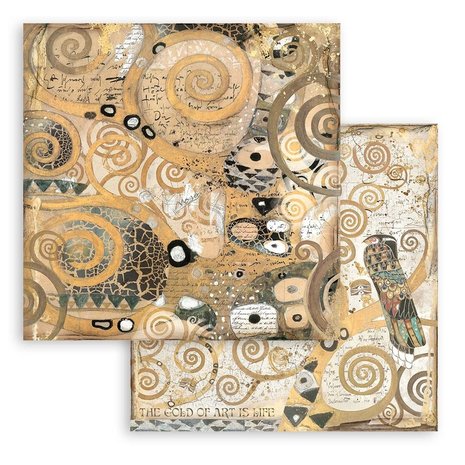 Stamperia Klimt 12x12 Inch Paper Pack (SBBL97) Stamperia Klimt 12x12 Inch Paper Pack (SBBL97)