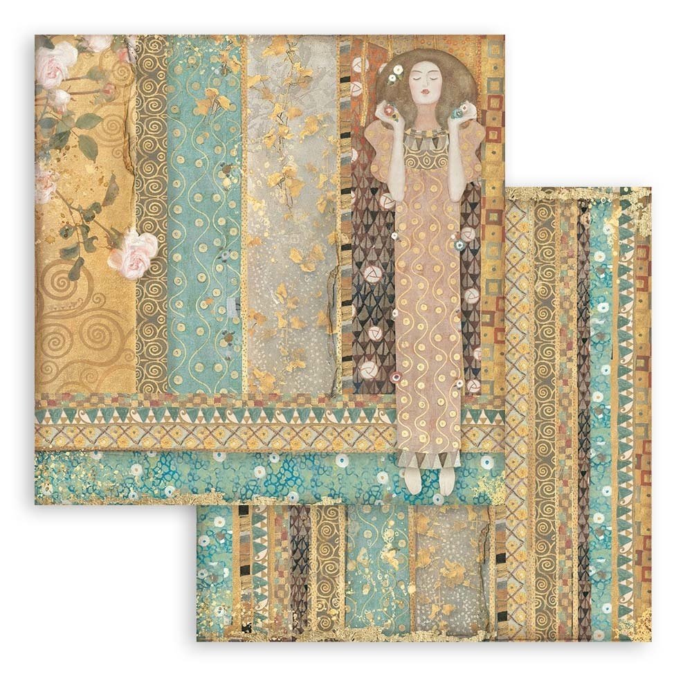 Stamperia Klimt 12x12 Inch Paper Pack (SBBL97) Stamperia Klimt 12x12 Inch Paper Pack (SBBL97)
