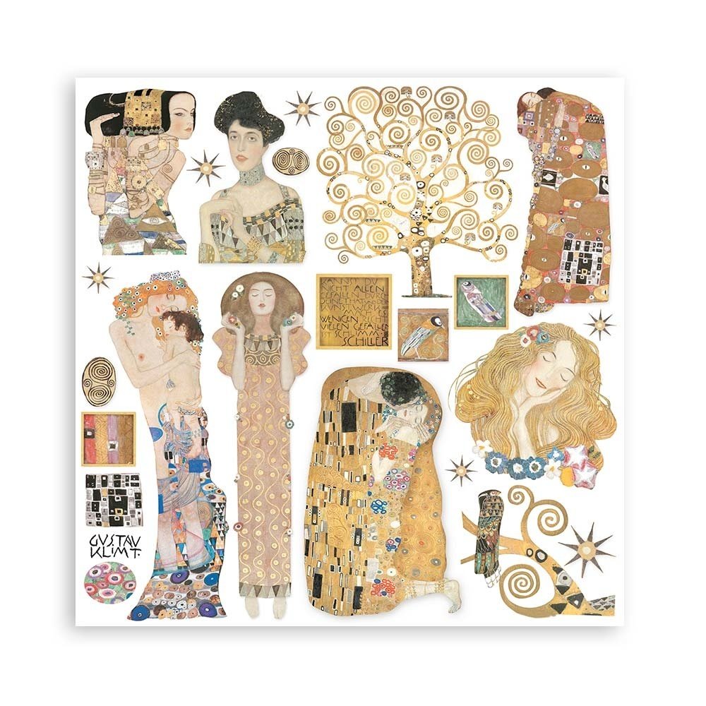 Stamperia Klimt 12x12 Inch Paper Pack (SBBL97) Stamperia Klimt 12x12 Inch Paper Pack (SBBL97)
