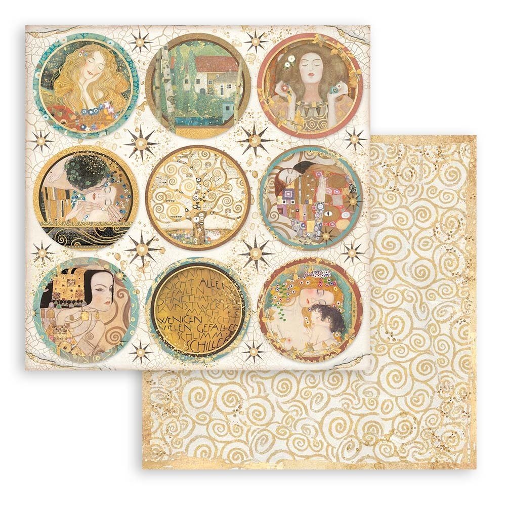 Stamperia Klimt 6x6 Inch Paper Pack (SBBXS09) Stamperia Klimt 6x6 Inch Paper Pack (SBBXS09)