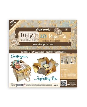 Stamperia Klimt 3D Paper Kit 12x12 Inch (SBPOP07) Stamperia Klimt 3D Paper Kit 12x12 Inch (SBPOP07)