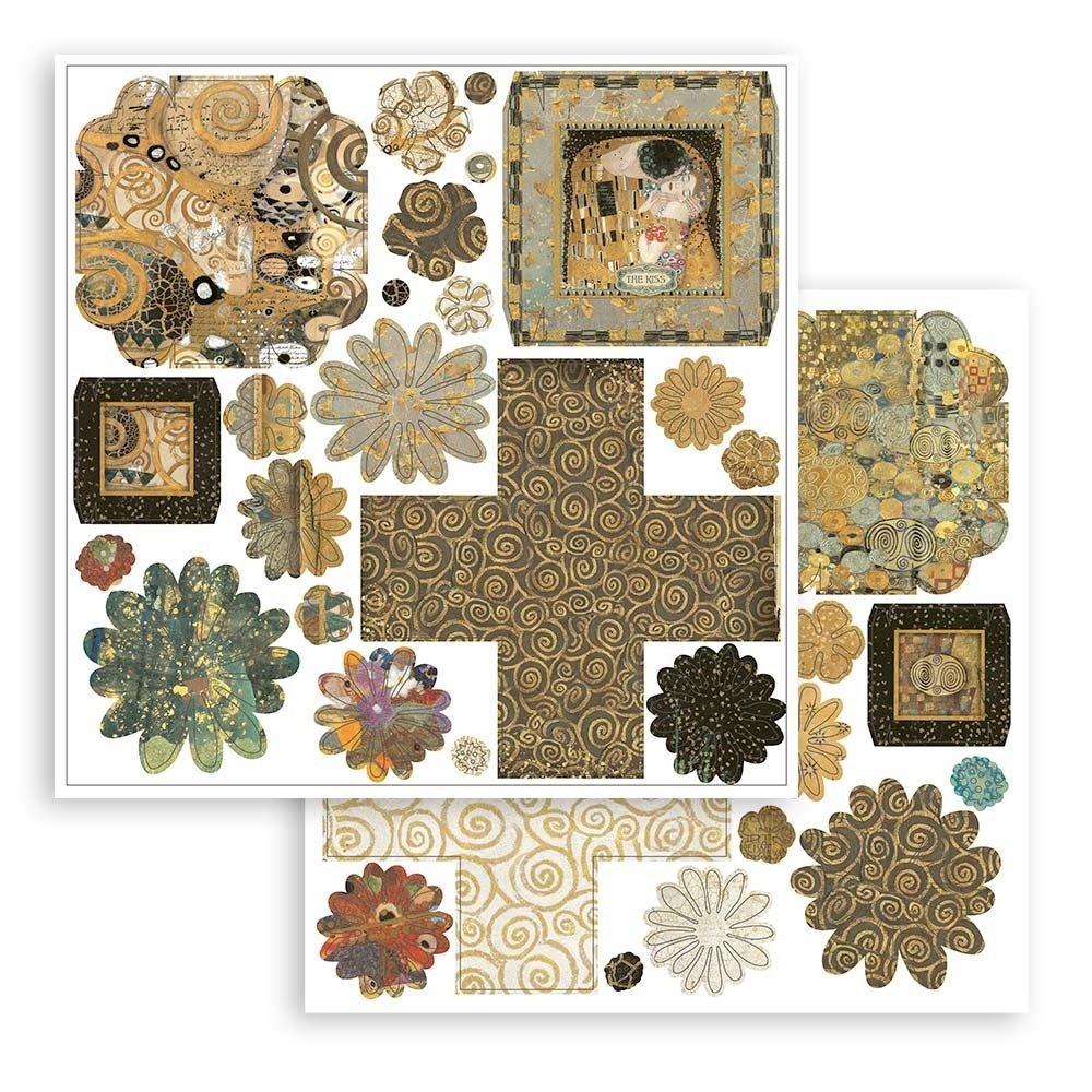 Stamperia Klimt 3D Paper Kit 12x12 Inch (SBPOP07) Stamperia Klimt 3D Paper Kit 12x12 Inch (SBPOP07)