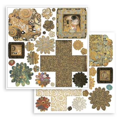 Stamperia Klimt 3D Paper Kit 12x12 Inch (SBPOP07) Stamperia Klimt 3D Paper Kit 12x12 Inch (SBPOP07)
