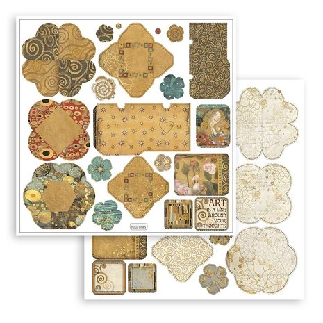 Stamperia Klimt 3D Paper Kit 12x12 Inch (SBPOP07) Stamperia Klimt 3D Paper Kit 12x12 Inch (SBPOP07)