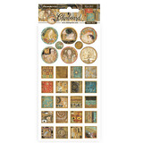 Stamperia Klimt Chipboard Squares and Rounds15x30cm (DFLCB45)