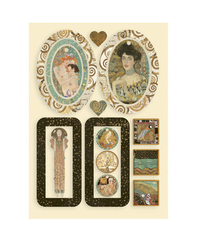 Stamperia Klimt Bag Handles and Hearts Wooden Shapes A5 (KLSP115)* Stamperia Klimt Bag Handles and Hearts Wooden Shapes A5 (KLSP115)*