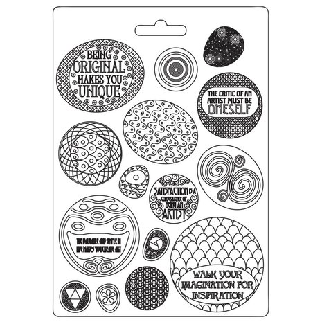 Stamperia Klimt Soft Mould A4 Rounded Patterns (K3PTA4516) Stamperia Klimt Soft Mould A4 Rounded Patterns (K3PTA4516)