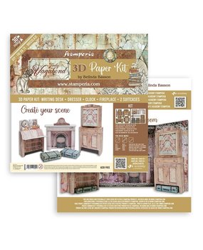 Stamperia Lady Vagabond Lifestyle 3D Paper Kit 12x12 Inch (SBPOP08) Stamperia Lady Vagabond Lifestyle 3D Paper Kit 12x12 Inch (SBPOP08)
