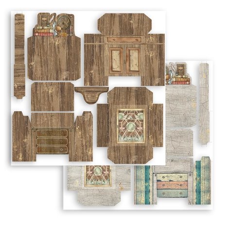 Stamperia Lady Vagabond Lifestyle 3D Paper Kit 12x12 Inch (SBPOP08)