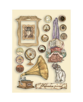 Stamperia Lady Vagabond Lifestyle Cat Wooden Shapes A5 (KLSP114)