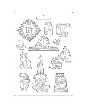 Stamperia Lady Vagabond Lifestyle Soft Mould A4 Cats (K3PTA4520)