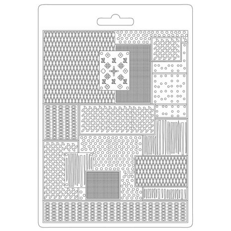 Stamperia Lady Vagabond Lifestyle Soft Mould A5 Metal Pattern (K3PTA5603)