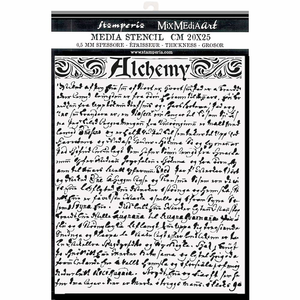 Stamperia Alchemy Thick Stencil 20x25cm Texture (KSTD096) Stamperia Alchemy Thick Stencil 20x25cm Texture (KSTD096)