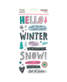 Simple Stories Feelin' Frosty Foam Stickers (16618) Simple Stories Feelin' Frosty Foam Stickers (16618)