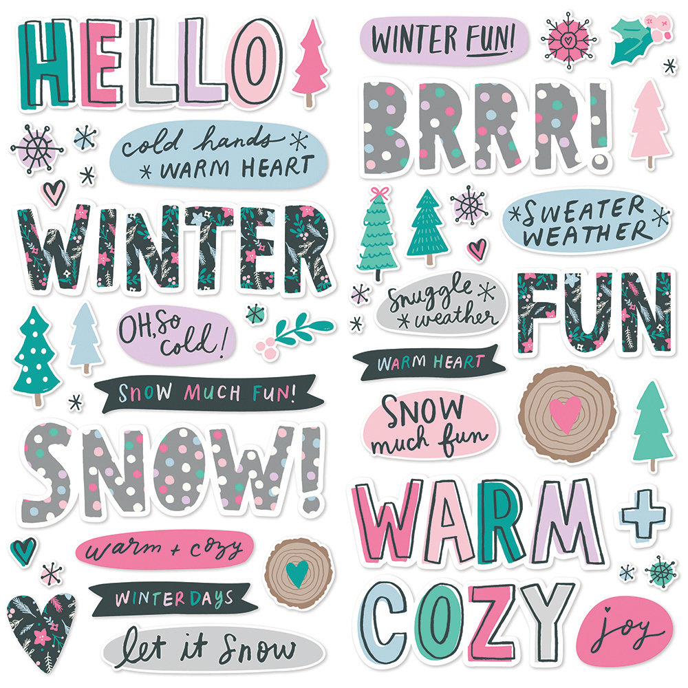 Simple Stories Feelin' Frosty Foam Stickers (16618) Simple Stories Feelin' Frosty Foam Stickers (16618)