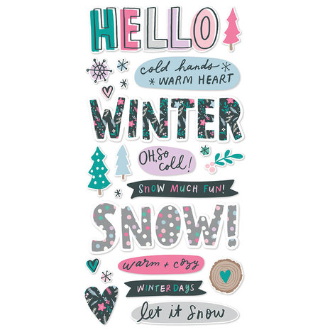 Simple Stories Feelin' Frosty Foam Stickers (16618) Simple Stories Feelin' Frosty Foam Stickers (16618)