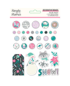 Simple Stories Feelin' Frosty Decorative Brads (16620) Simple Stories Feelin' Frosty Decorative Brads (16620)