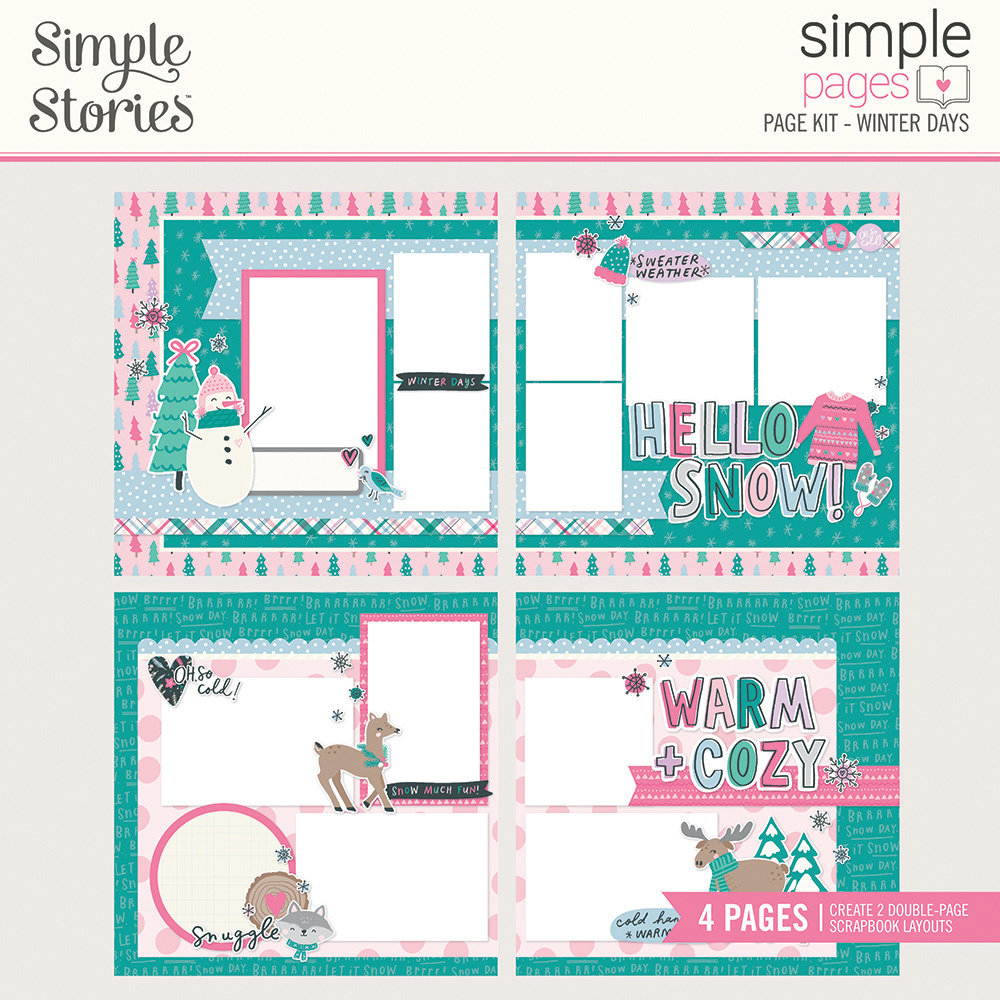 Simple Stories Feelin' Frosty Simple Pages Kit Winter Days (16626)