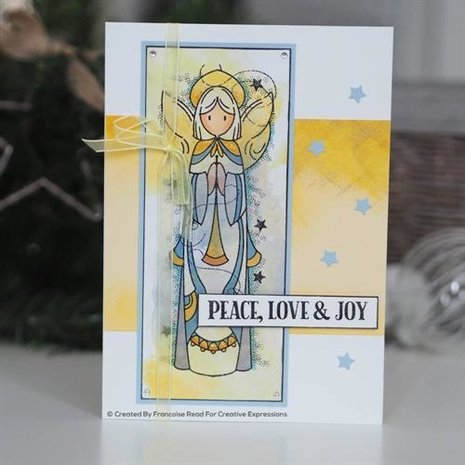 Woodware Celestial Angel Clear Stamp (FRS402) Woodware Celestial Angel Clear Stamp (FRS402)