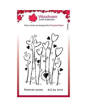 Woodware Wild Hearts Clear Stamp (FRS892) Woodware Wild Hearts Clear Stamp (FRS892)