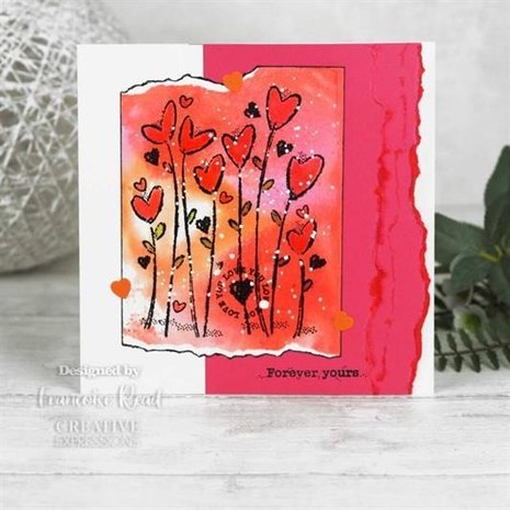 Woodware Wild Hearts Clear Stamp (FRS892) Woodware Wild Hearts Clear Stamp (FRS892)