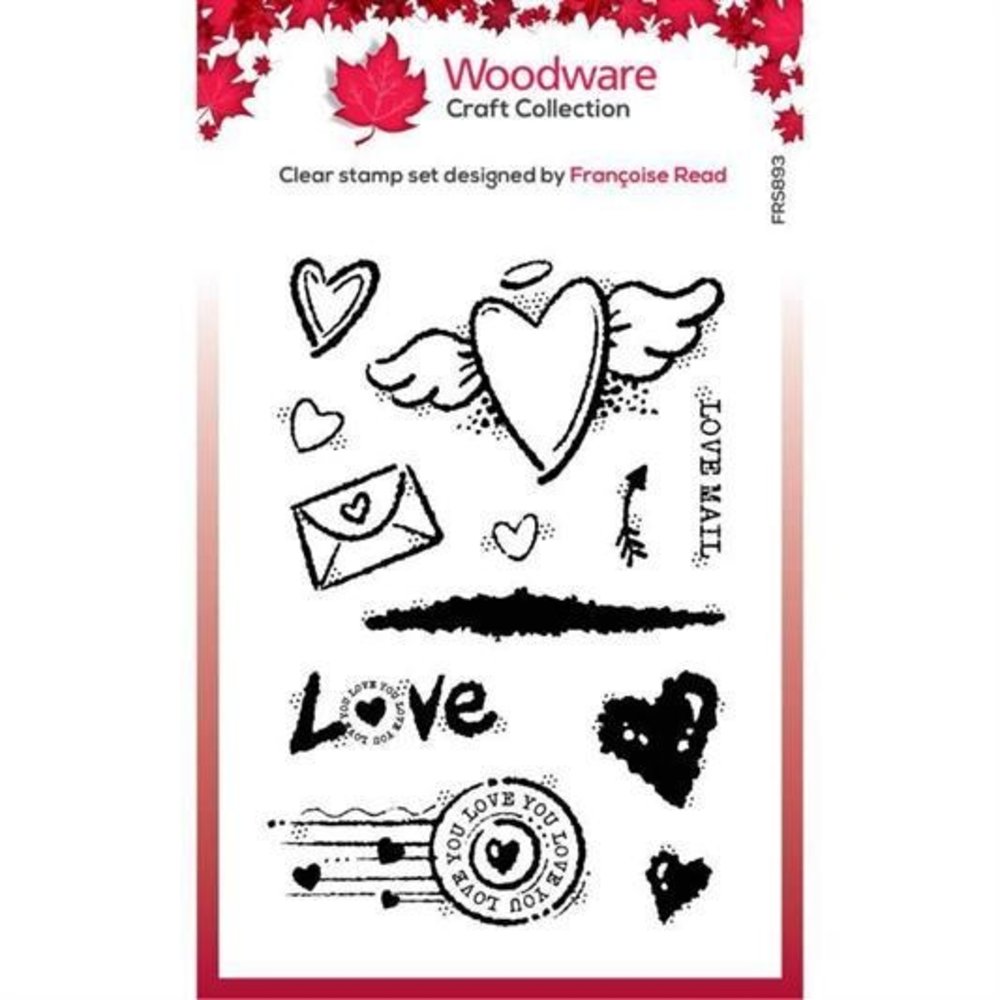 Woodware Love Mail Clear Stamp (FRS893) Woodware Love Mail Clear Stamp (FRS893)