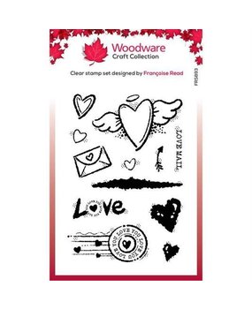 Woodware Love Mail Clear Stamp (FRS893) Woodware Love Mail Clear Stamp (FRS893)