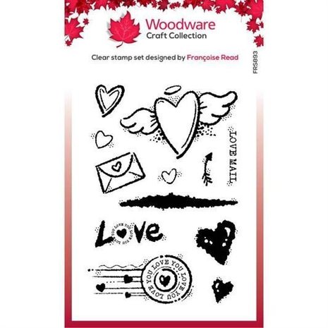 Woodware Love Mail Clear Stamp (FRS893) Woodware Love Mail Clear Stamp (FRS893)