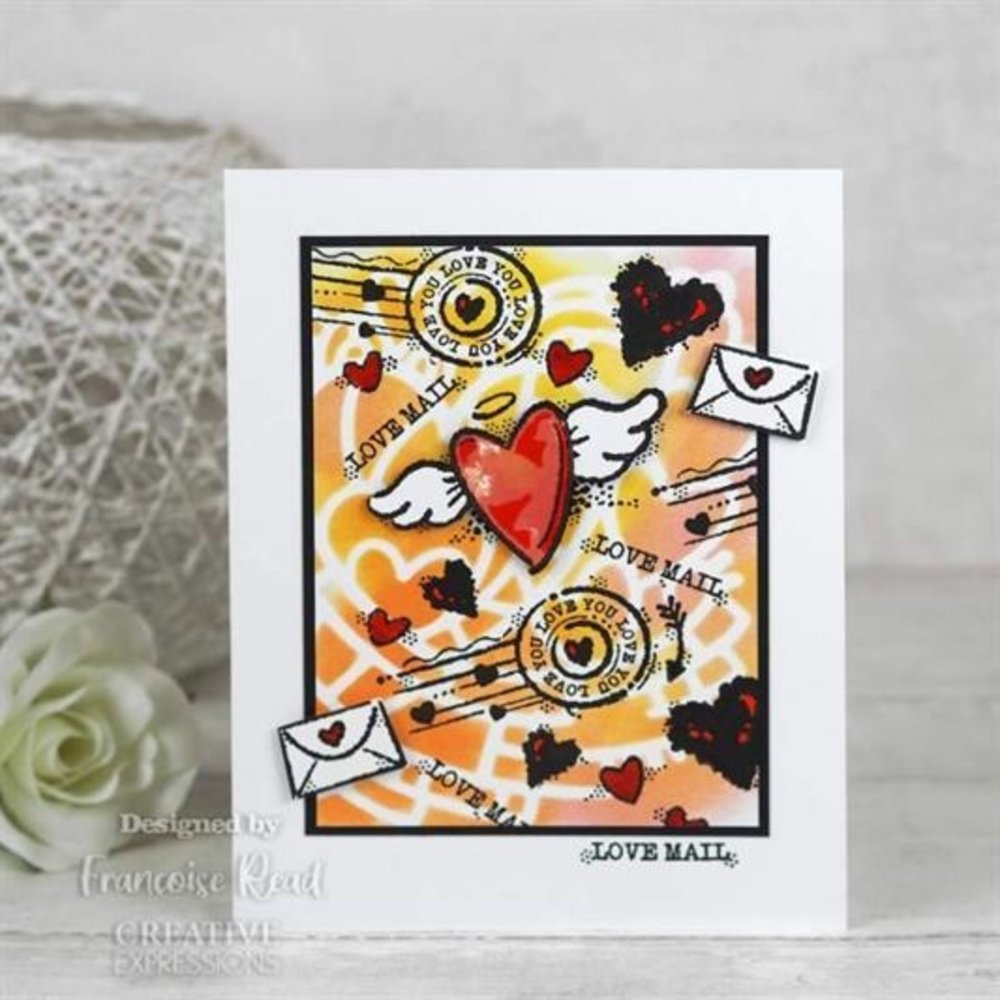 Woodware Love Mail Clear Stamp (FRS893) Woodware Love Mail Clear Stamp (FRS893)