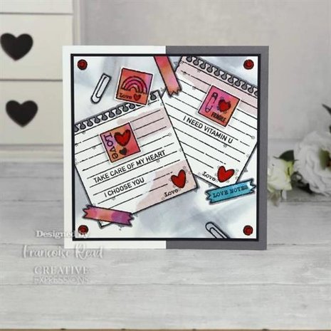 Woodware Love Notes Clear Stamp (FRS894)