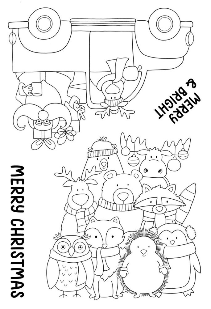 Jane's Doodles Be Merry Clear Stamps (JD095) Jane's Doodles Be Merry Clear Stamps (JD095)