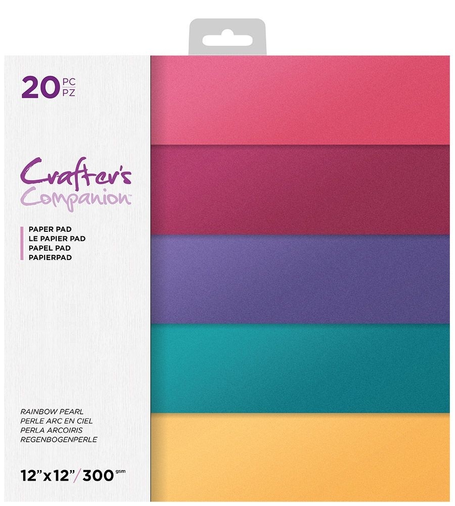 Crafter's Companion Rainbow Pearl 12x12 Inch Pearl Pad (CCPAD12RAIP)