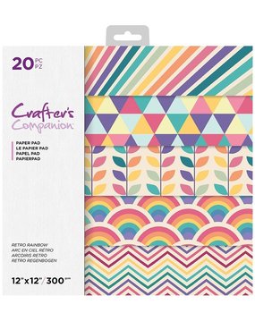 Crafter's Companion Retro Rainbow 12x12 Inch Paper Pad (CC-PAD12-RERA) Crafter's Companion Retro Rainbow 12x12 Inch Paper Pad (CC-PAD12-RERA)
