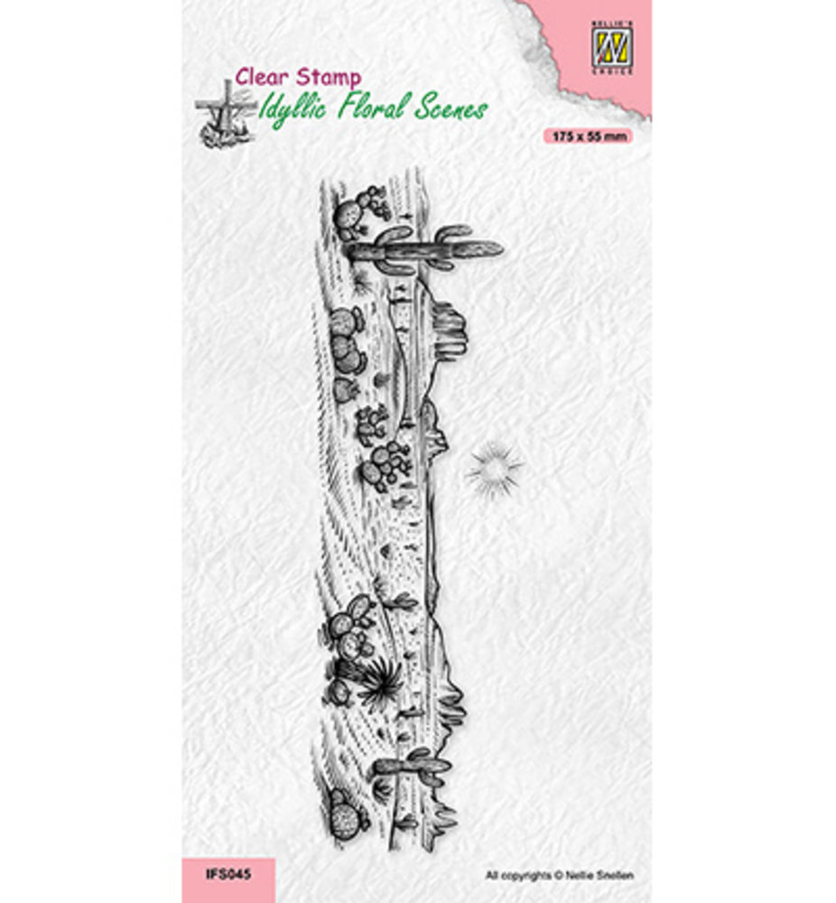Nellie Snellen Clear Stamp Slimline Desert (IFS045) Nellie Snellen Clear Stamp Slimline Desert (IFS045)