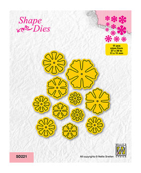 Nellie Snellen Snijmal Set of Small Flowers (SD221)