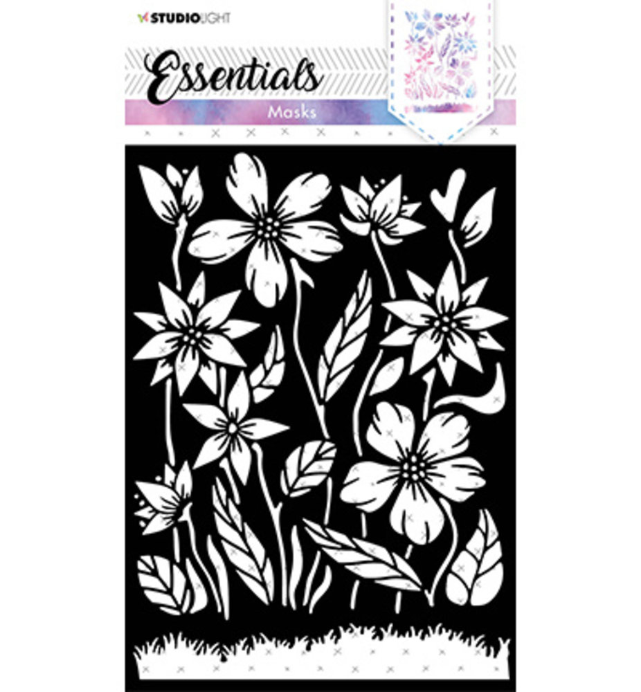 Studio Light Essentials Flowers A5 Masking Stencil (SL-ES-MASK60) Studio Light Essentials Flowers A5 Masking Stencil (SL-ES-MASK60)