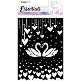 Studio Light Essentials Lovely Swans A5 Masking Stencil (SL-ES-MASK61)