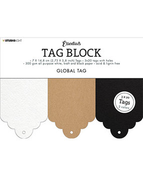Studio Light Essentials Tag Block Gobal (SL-ES-TAGBL04) Studio Light Essentials Tag Block Gobal (SL-ES-TAGBL04)