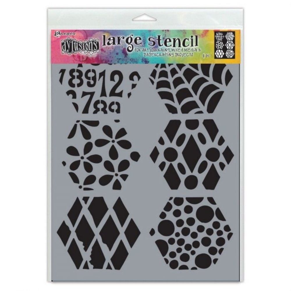Ranger Dylusions Large Stencil Quilt N More (DYS78043) Ranger Dylusions Large Stencil Quilt N More (DYS78043)