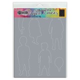 Ranger Dylusions Large Stencil Silhouette Grandkids (DYS78104)